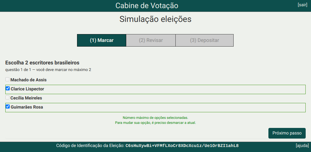 Escolha um candidato para conselho fiscal